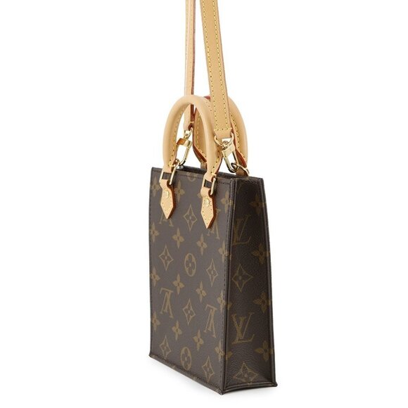 LOUIS VUITTON Petit Sac Plat Monogram Brown M81295 - Picture 2 of 16